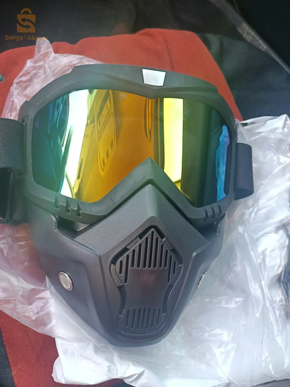 masque moto coupe-vent hommes