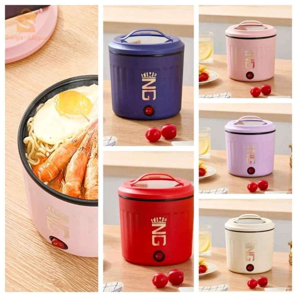 طباخ كهربائي غير لاصق، وعاء طبخ الوجبات السريعة، طباخ أرز كهربائي - AQ-RABBIT$👍