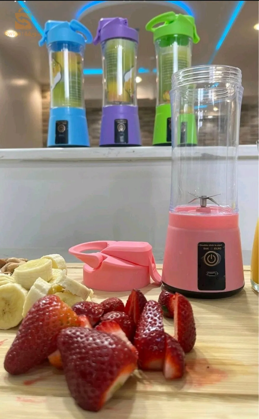 عصارة كهربائية محمولة قابلة لإعادة الشحن USB متينة بجودة عالية Portable Electric Juicer Cup Rechargable Usb Blender Mixer