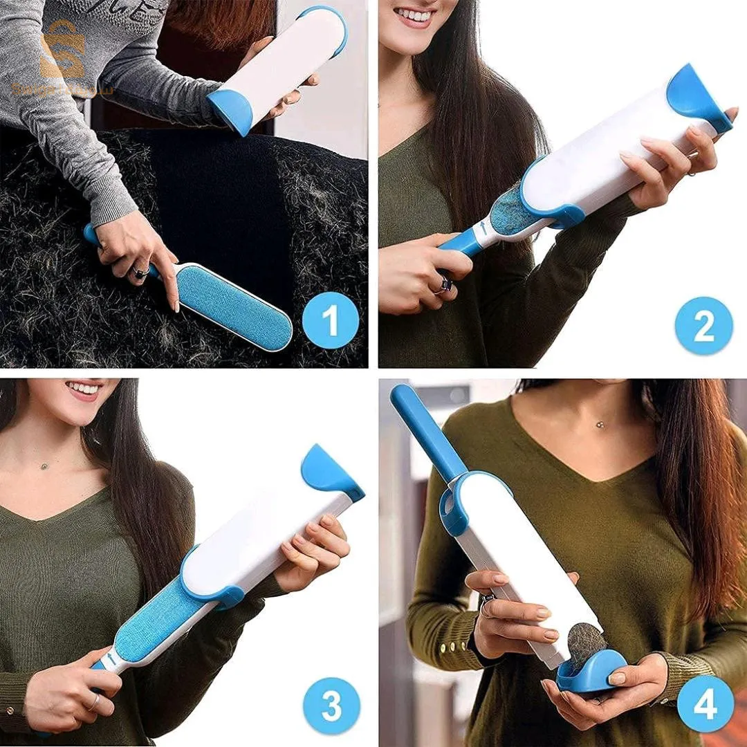 Brosse double face pour enlever les poils d’animaux, la poussière et les peluches, vêtements, meubles, canapé, tapis – فرشاة لإزالة شعر الحيوانات الأليفة والغبار والوبر$👍