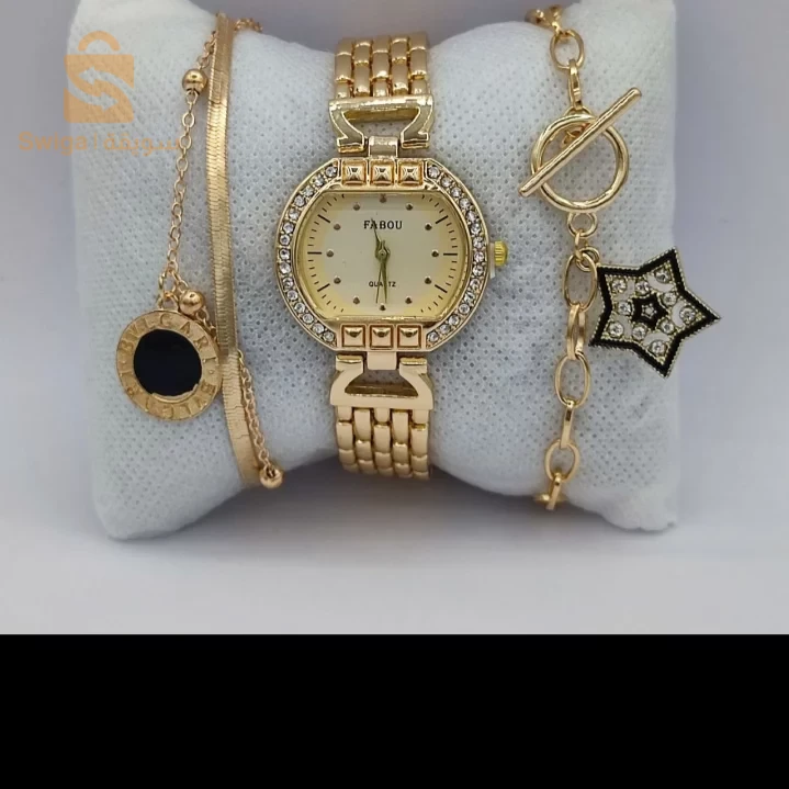 montre femme avec 2 bracelet