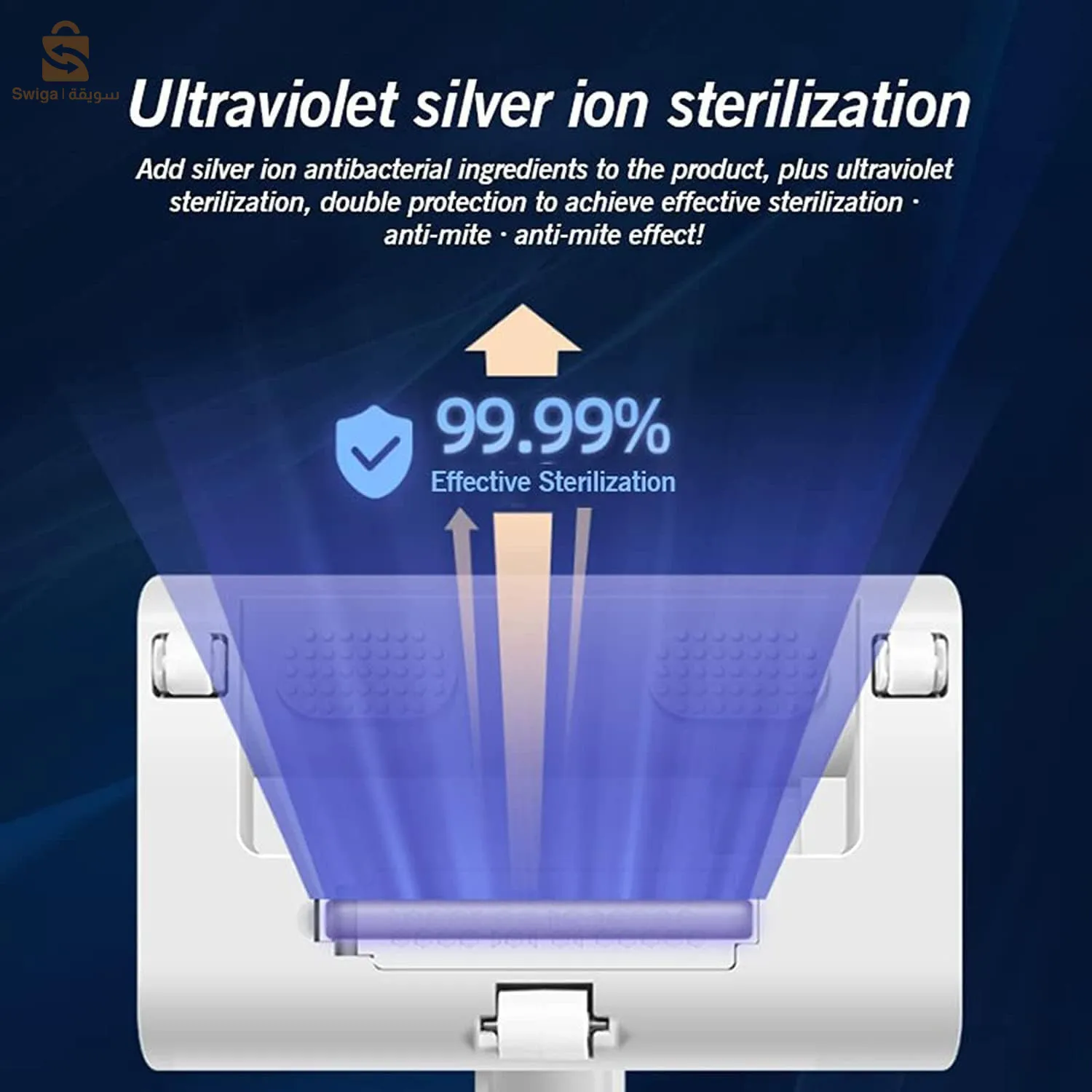Aspirateur anti-acariens ultraviolets rechargeables pour canapé-lit et tapis - مكنسة كهربائية قابلة لإعادة الشحن فوق البنفسجية لعث الغبار لسرير الأريكة والسجاد$👍