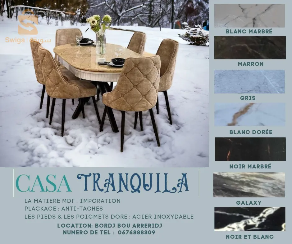 table à manger pour 6 personnes