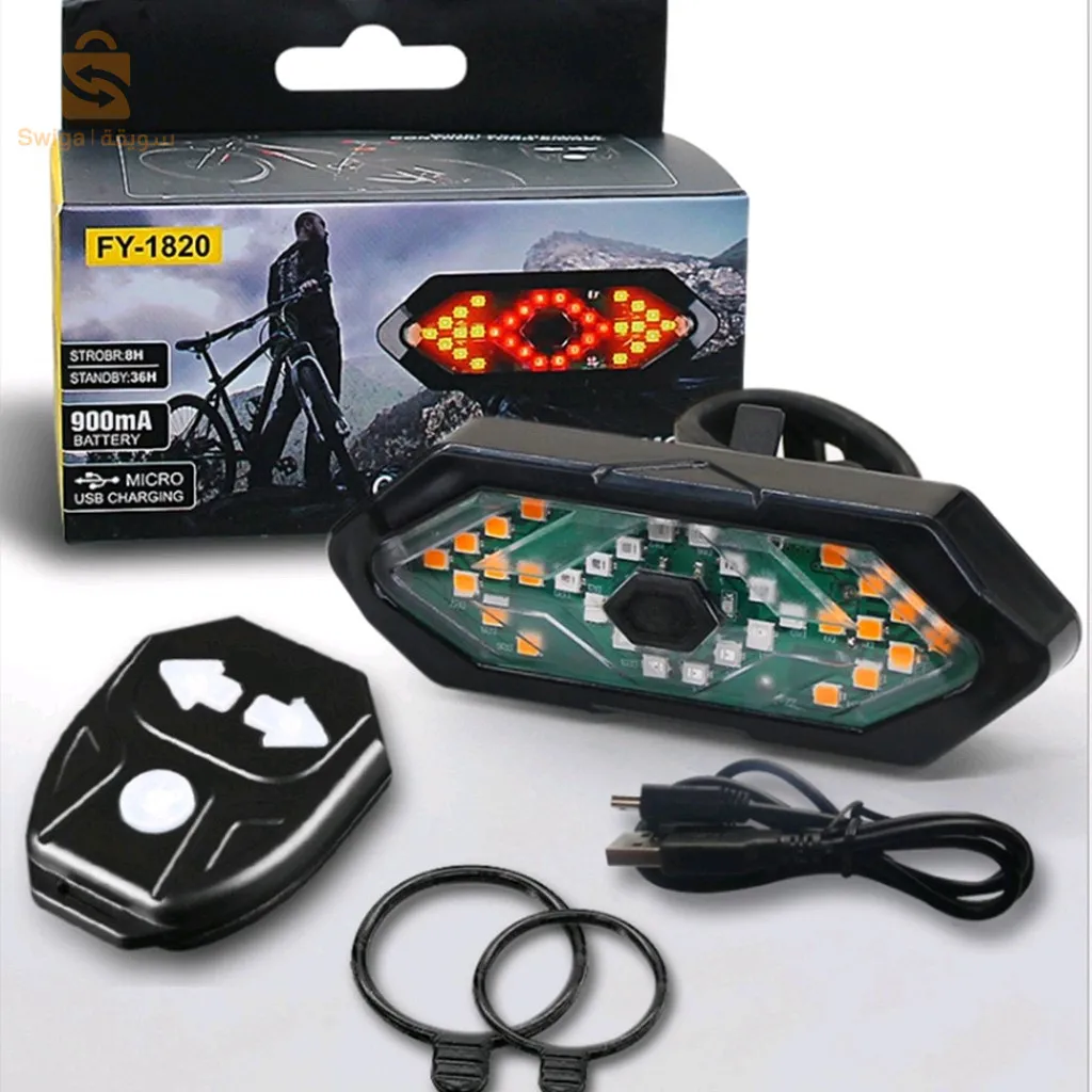 أضواء خلفية للدراجة مع مؤشر الاتجاه وامض FY-1820$👍