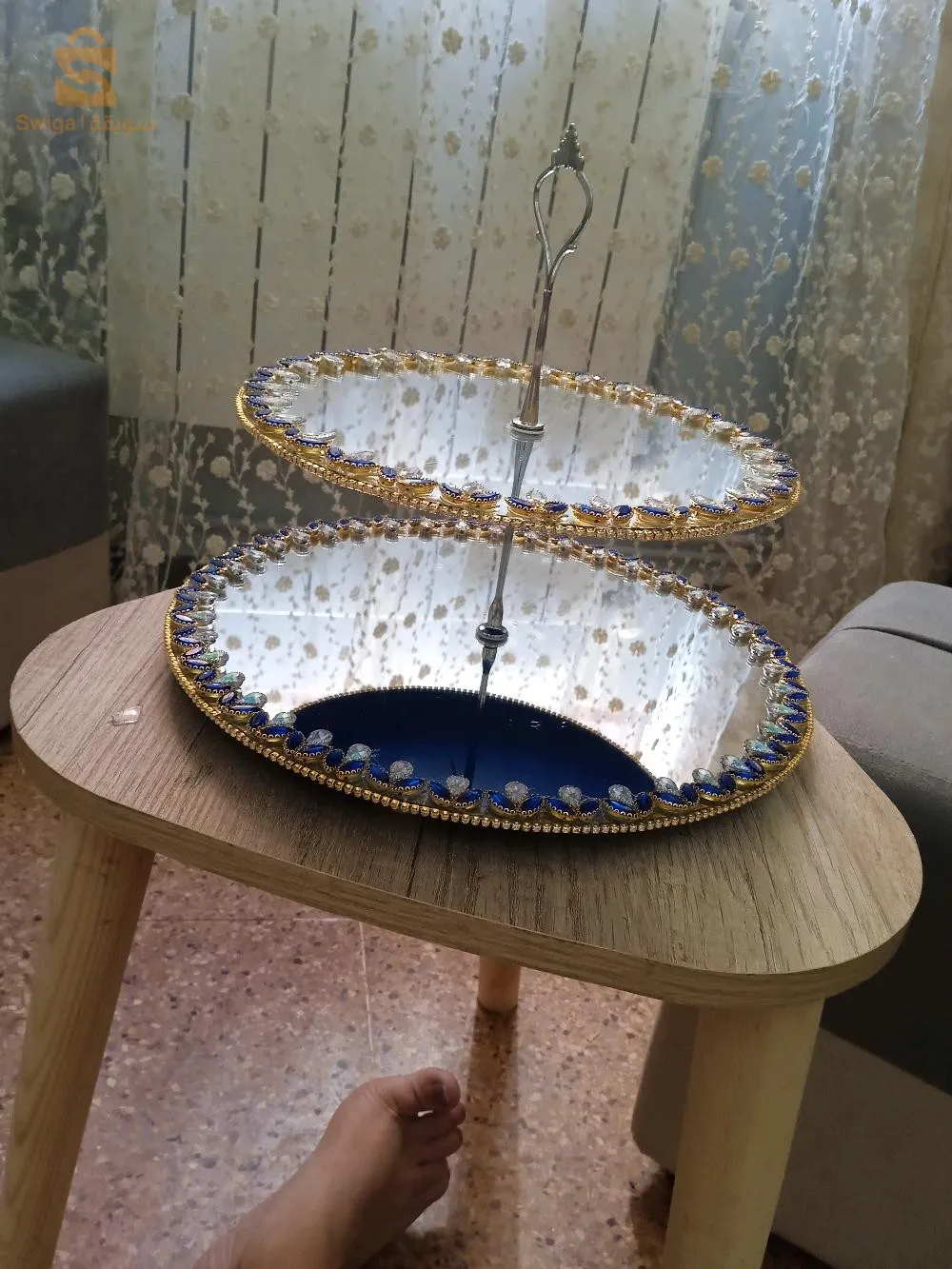 plateaux miroir et coffre