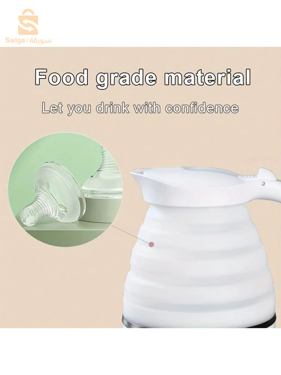 Bouilloire électrique pliable en silicone ,portable Avec indicateur de mise hors tension غلاية كهربائية قابلة للطي محمولة سيليكون$👍