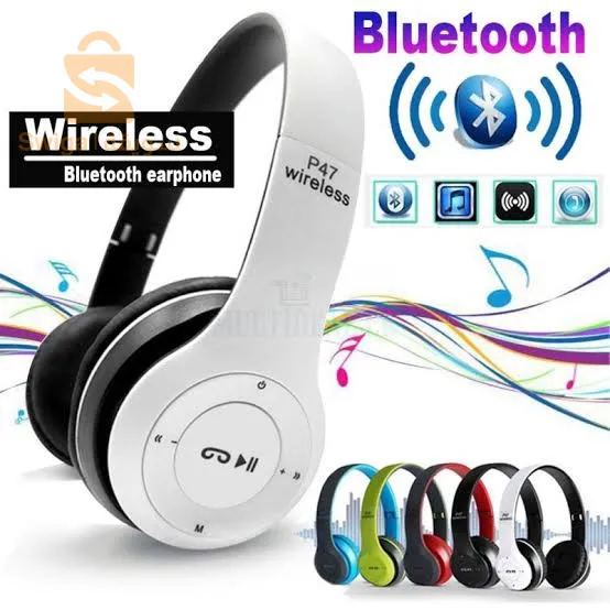 Casque Bluetooth P47 Sans Fil & Flexible $🤍🤍