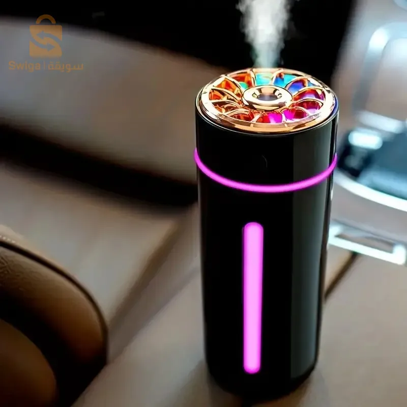 Diffuseur d’huiles essentielles et de veilleuse colorée pour véhicule 300ml