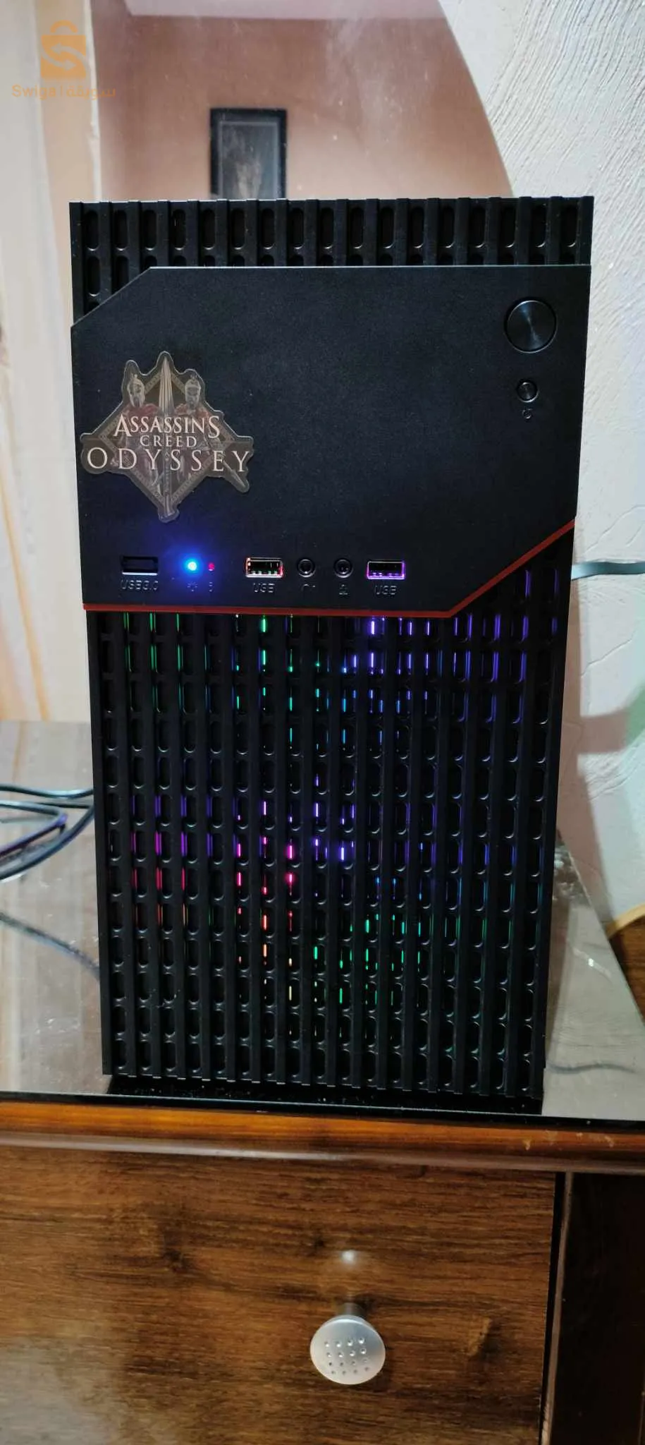 Pc Gamers i3 7100 +16 Go Ram XPG 3200 mhz motherboard h110 msi pro ssd 512  psu 500 w San gpu biote rgb