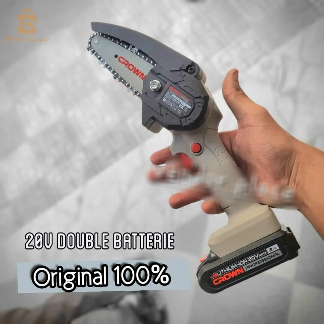 منشار حطب باطري crown 20v$🤍🤍