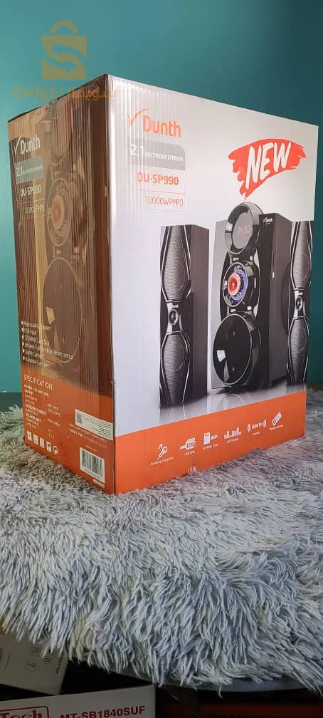 مكبر صوت عالي الجودة 2.1 10000 وات مع جهاز تحكم عن بعد DUNTH DU-SP990$👍
