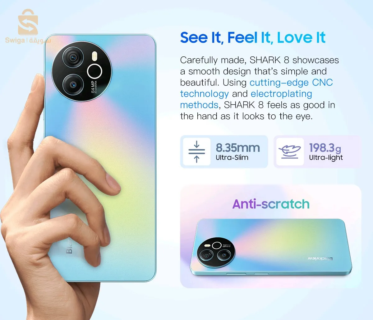 téléphone blackview shark 8