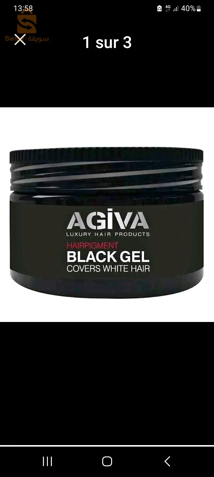 gel noir de marque AGIVA pour homme