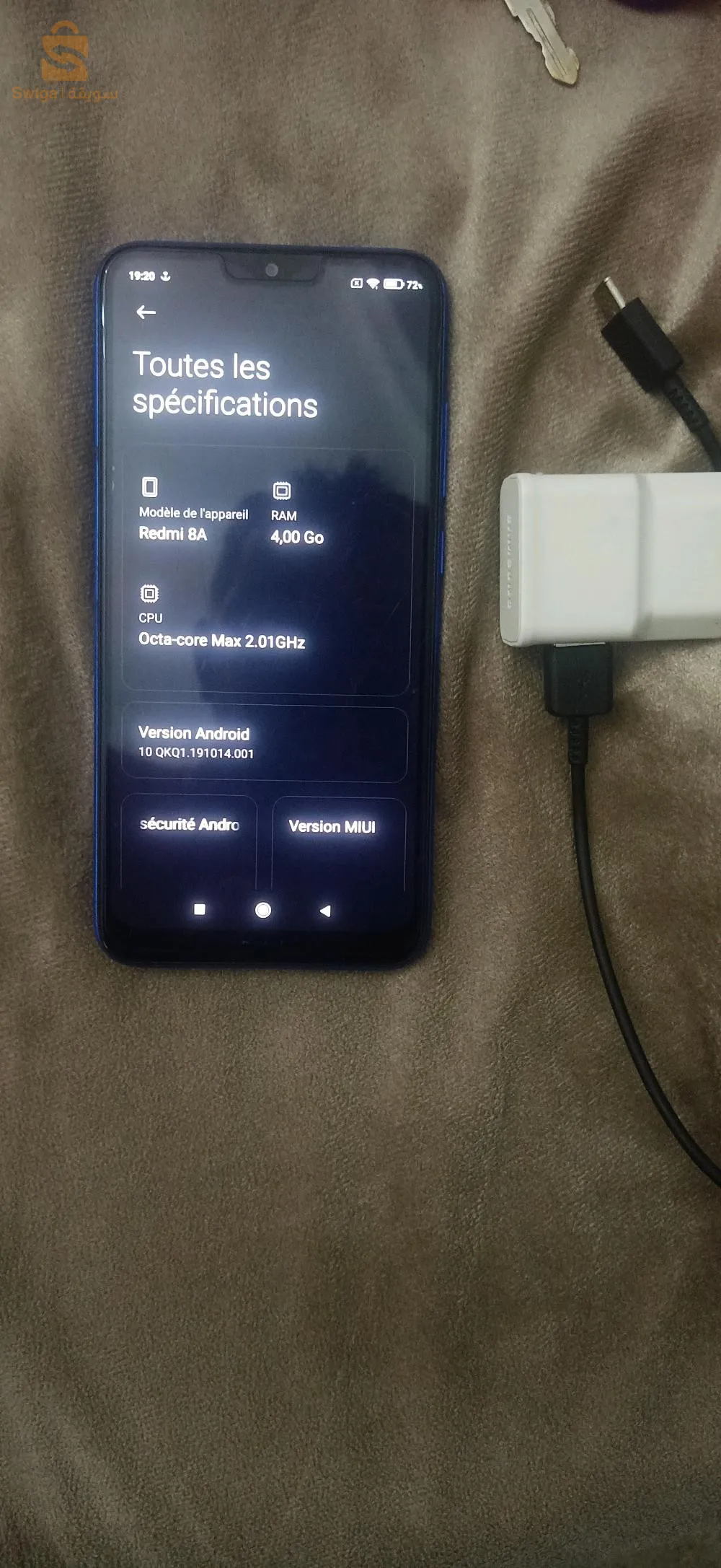 j'ai un Redmi 8a 4/64 🔋 5000 mha