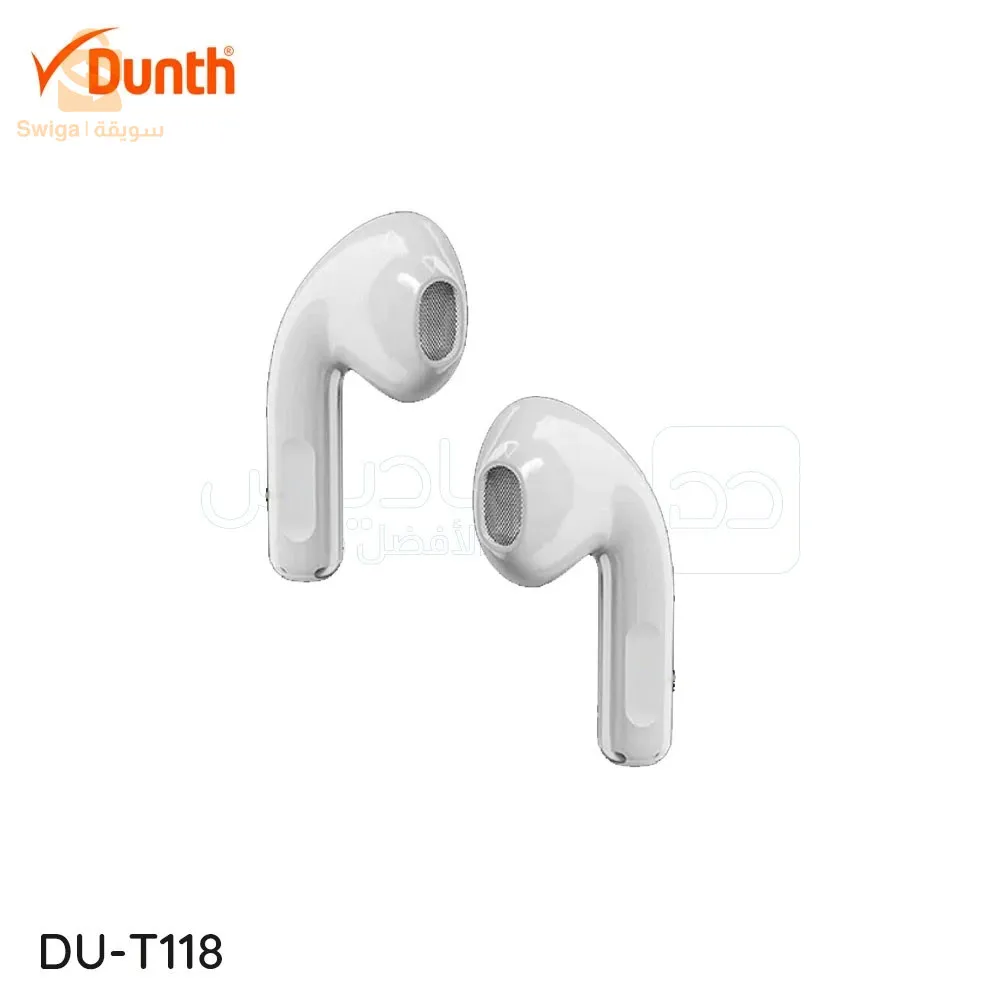 سماعات بلوتوث لاسلكية، سماعة أذن بدون استخدام اليدين، لون أبيض DUNTH DU-T118$👍