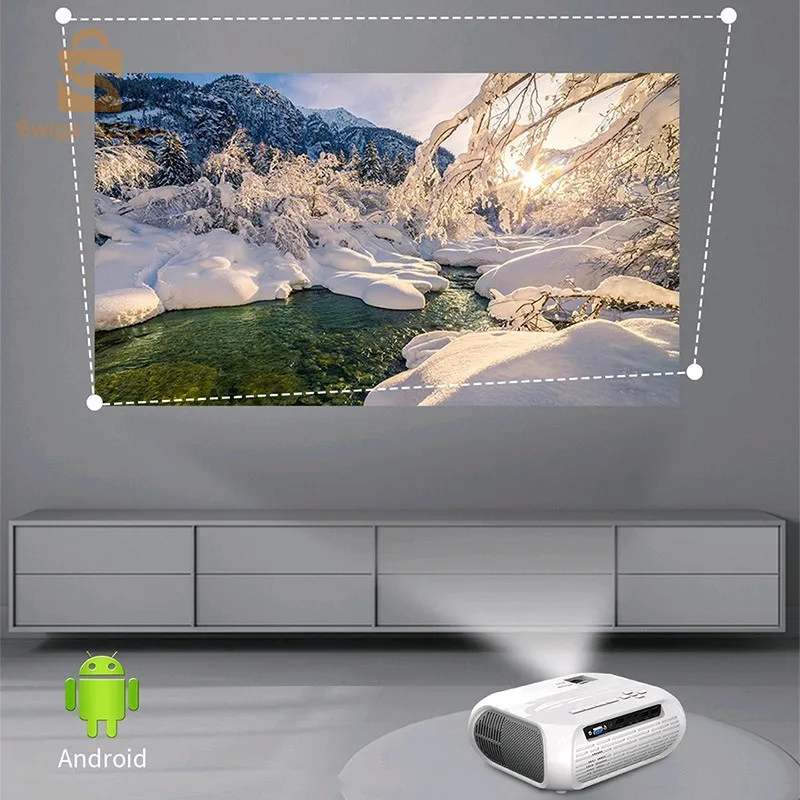 جهاز عرض بوريجو سمارت 1، أندرويد 9.0، تقنية العرض بلوتوث، شاشة TFT LCD مقاس 3.5 بوصة$👍