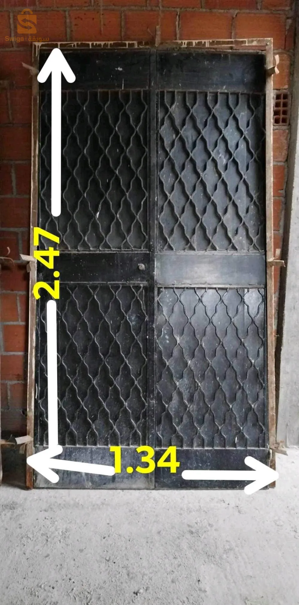 باب حديد بالكادر نتاعو للبيع