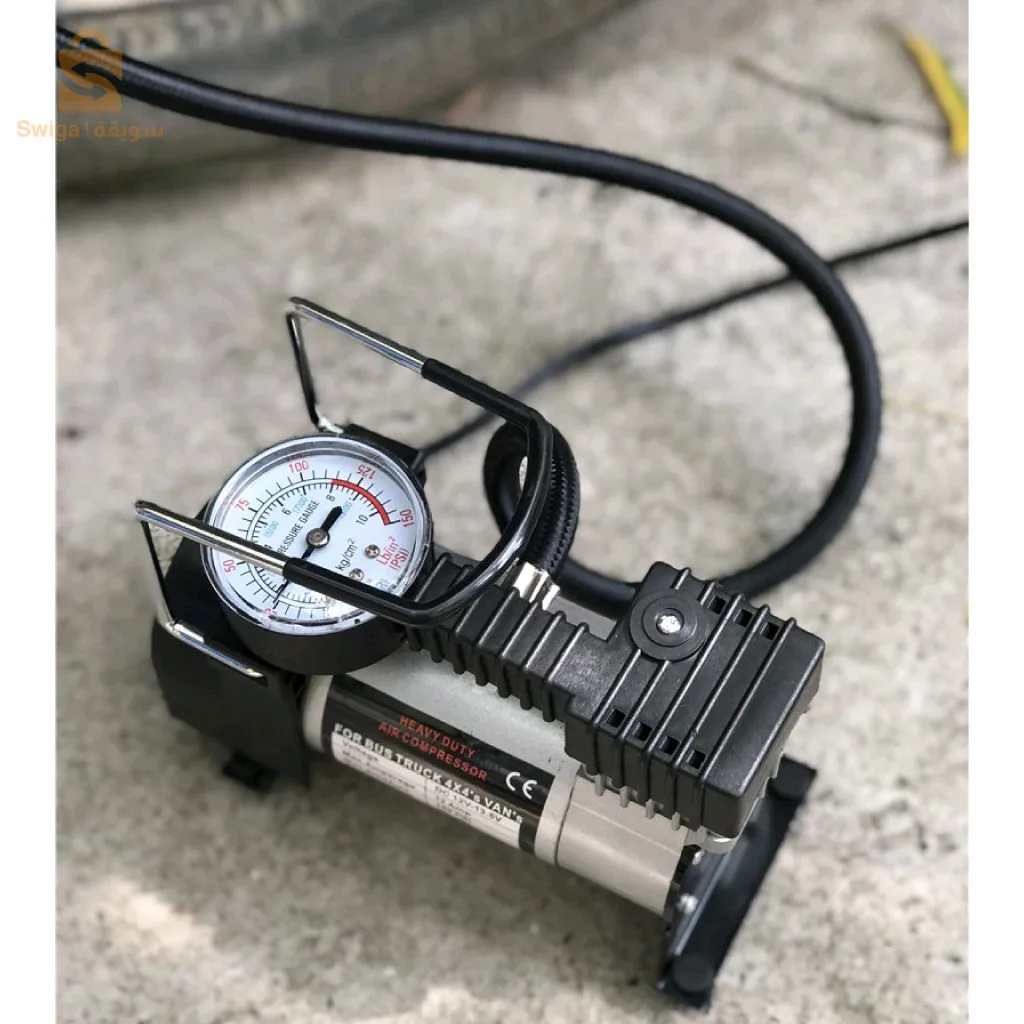 ضاغط هواء ومنفاخ إطارات DC 12V يعمل بقابس ولاعة السجائر$👍