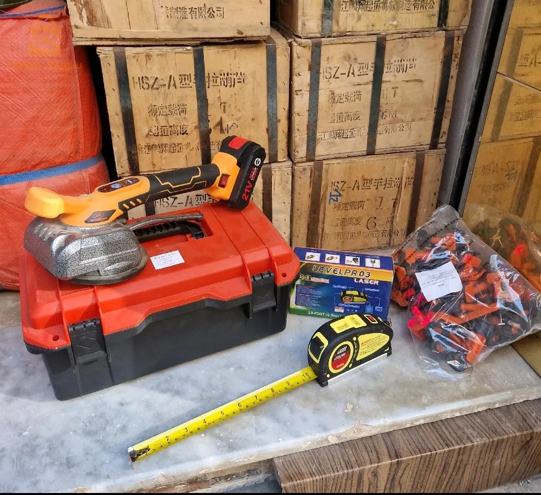 Pack carrelage venteuse + mètre laser + niveau faïence