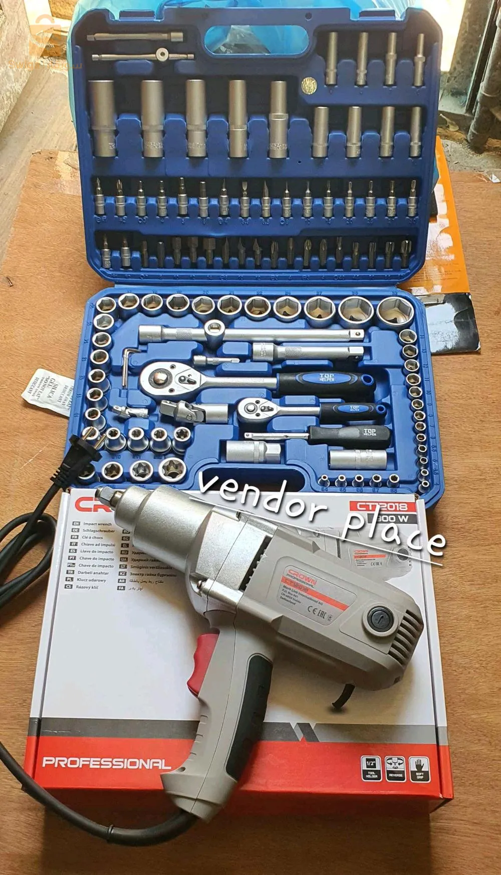 Boulonesse crown original 900w  + caisse tophulper 108 pcs original $🤍🤍