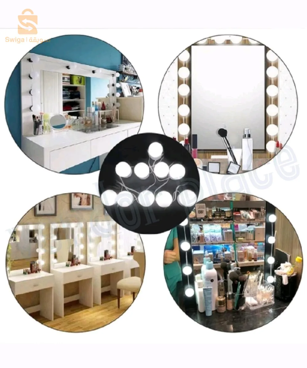 أضواء مرآة المصابيح LED 10pcs
