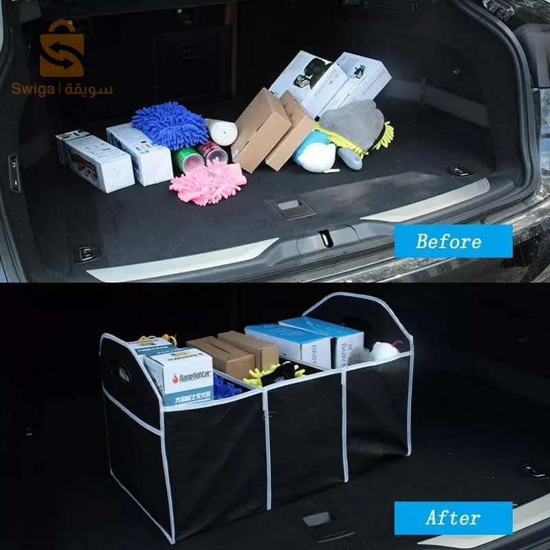 صندوق تخزين صندوق السيارة كبير للغاية قابل للطي مع 3 مقصورات$👍