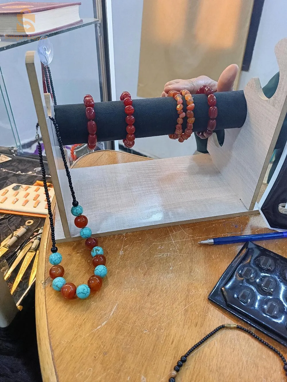 Ruby necklace and bracelets