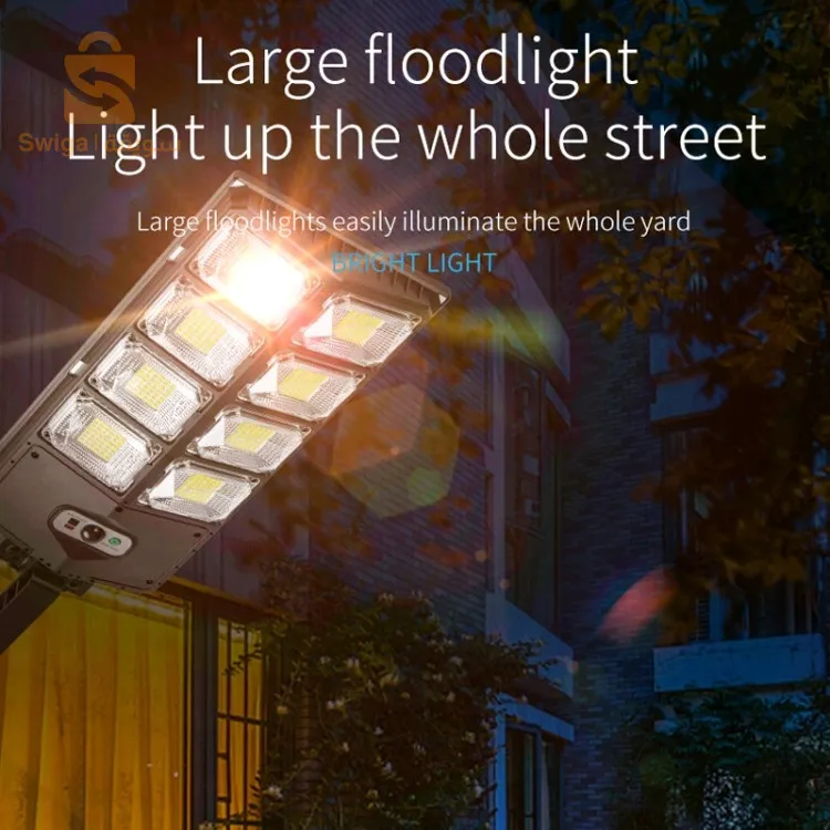 Lampe solaire d'extérieur super lumineuse à LED, étanche, détecteur de mouvement -مصباح جداري مقاوم للماء يعمل بالطاقة الشمسيةمع مستشعر حركة$👍
