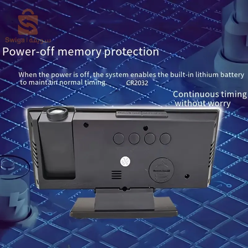 ساعة منبه رقمية ذكية مع جهاز عرض USB بدرجة حرارة 180 درجة RGB، غفوة DS-3618LP-C$👍