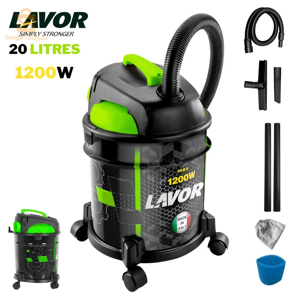 Aspirateur Eau Et Poussière 1200W 20 Litres LAVOR RUDY 1200 S$🤍🤍