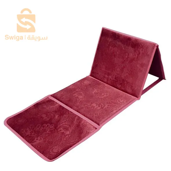 Tapis de prière pliable de luxe 2 en 1 avec sac pour un transport facile avec dossier ergonomique Tapis De Prière Avec Dossier Pliable 106x48