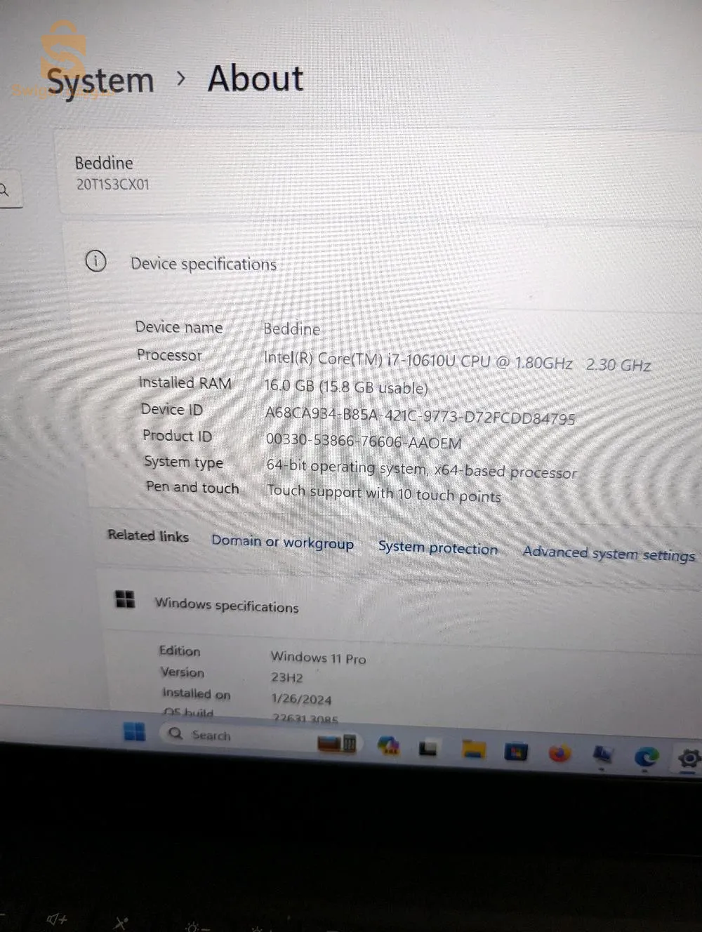Lenovo Thinkpad T14S gen 1