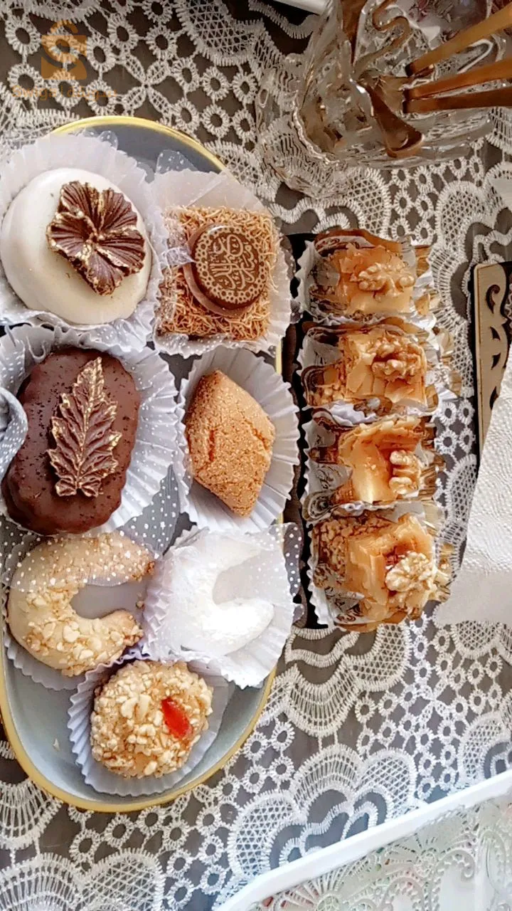 مجموعة مشكلة من حلويات يمكن طلب في اي وقت ومناسبة لجميع مناسابات خطبة. ختان. عرس. وليمة. اي نوع حبيتيه اطلبي