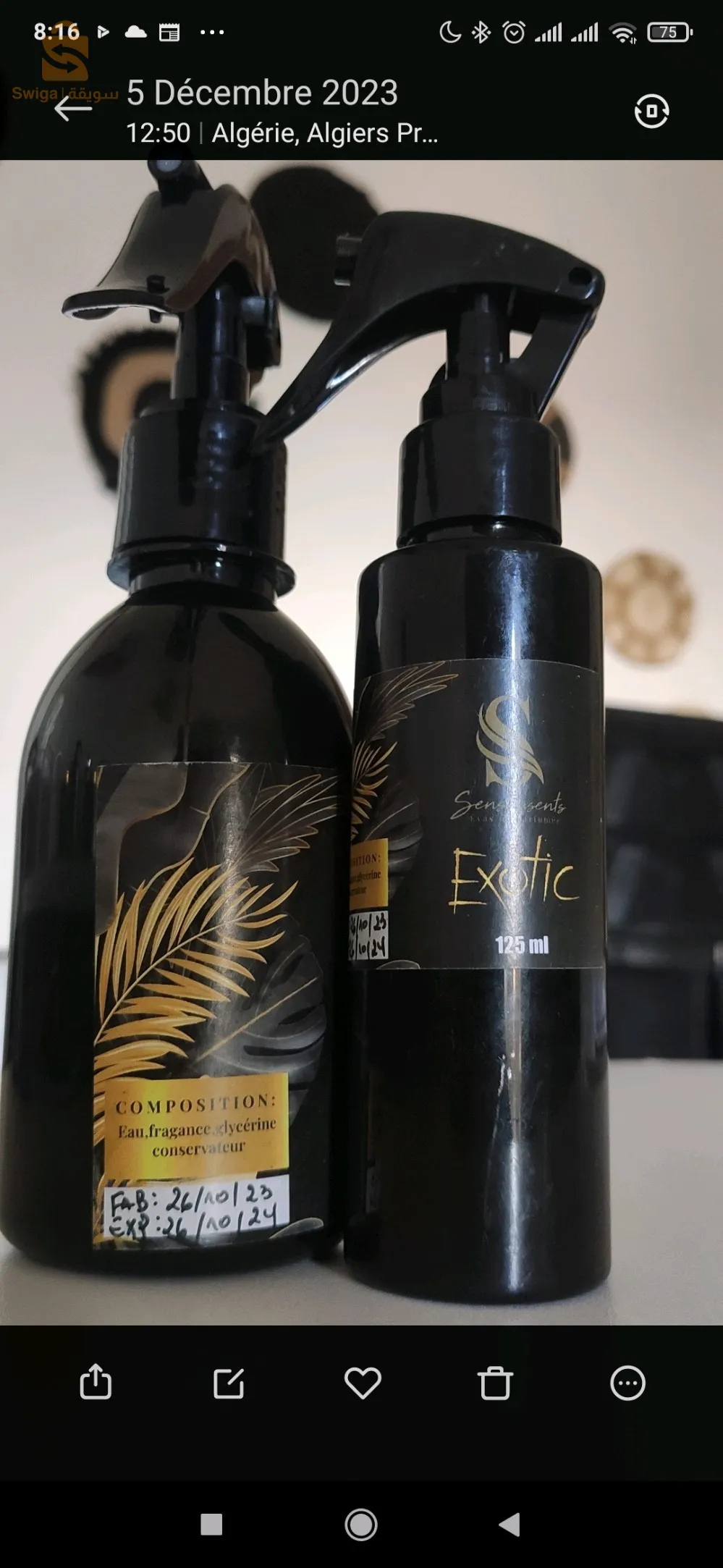 brume et bougie parfumée artisanale