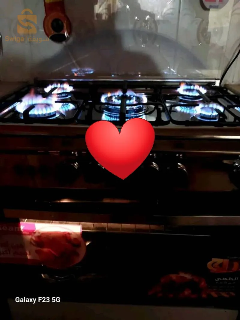 Cuisinière géant 5 feux inoxydable 55cm/80cm