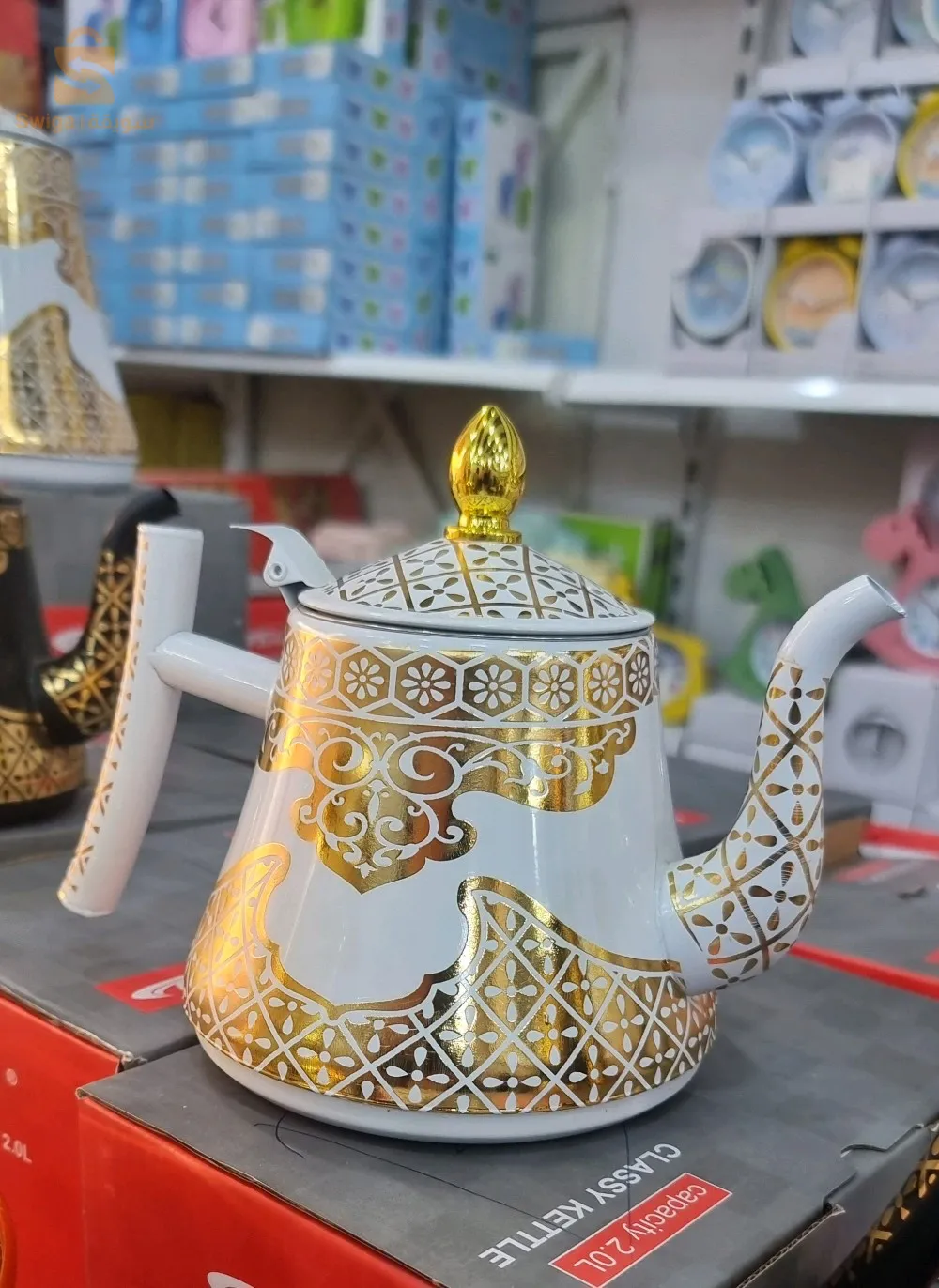 إبريق اتاي مودال تركي جديد 2024 مصنوع من مادة الاينوكس الغير قابلة للصدأ، فيه مصفاة