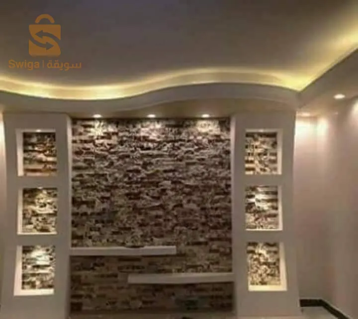 ديكور الحجرة الطبيعي ورخام موزاييك