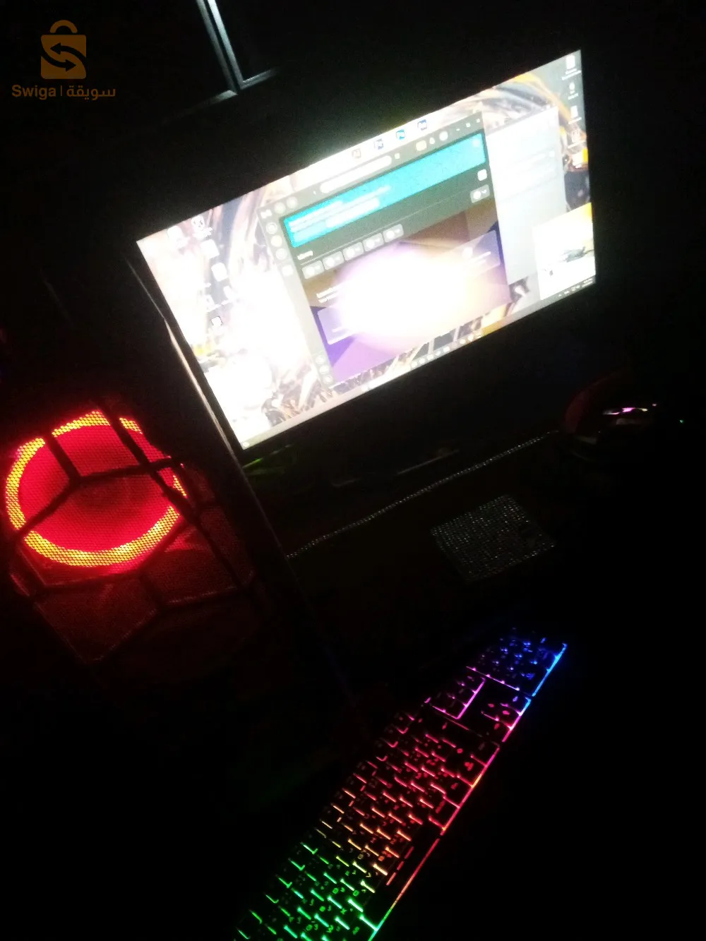 pc gamer condition jdida machi 6mois 
pc + mouse + keyboard +ecron