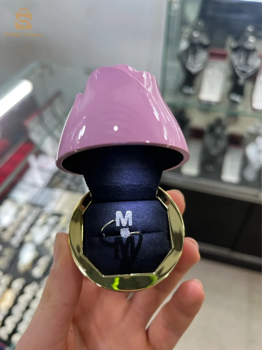 خاتم نسائي من الفضة