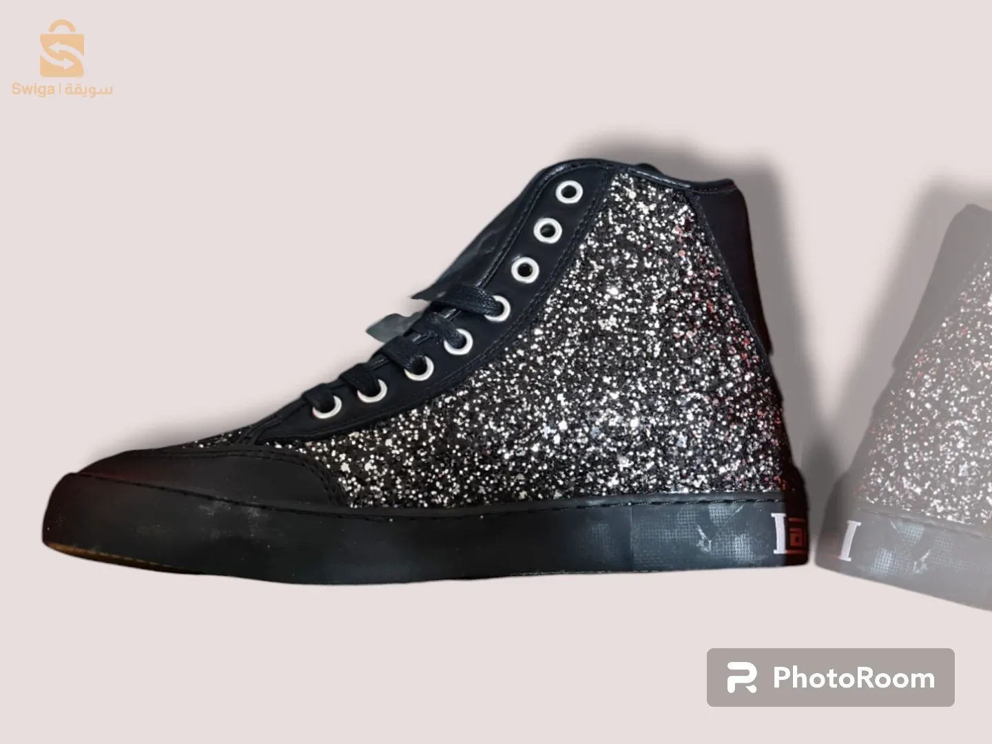 basket montante noir LAMBRETTA pour Femmes