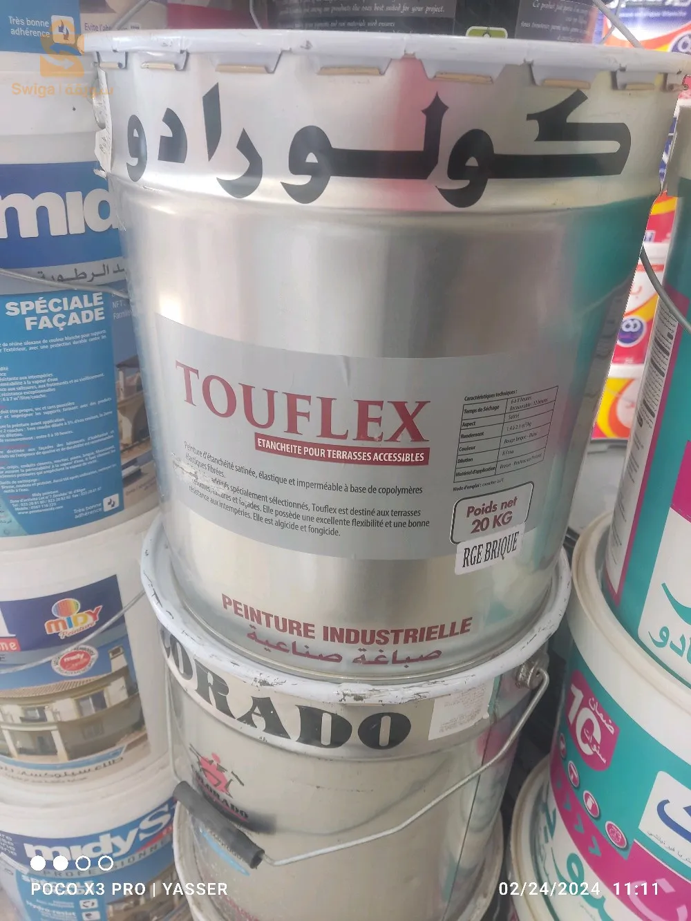peinture étancheitè ext int 20kg colorado