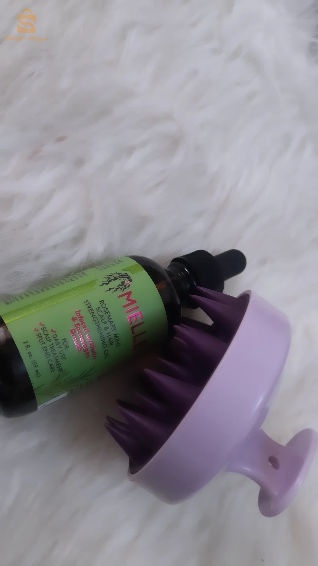 Huile fortifiante pour le cuir chevelu et les cheveux, Romarin et menthe, 59 ml