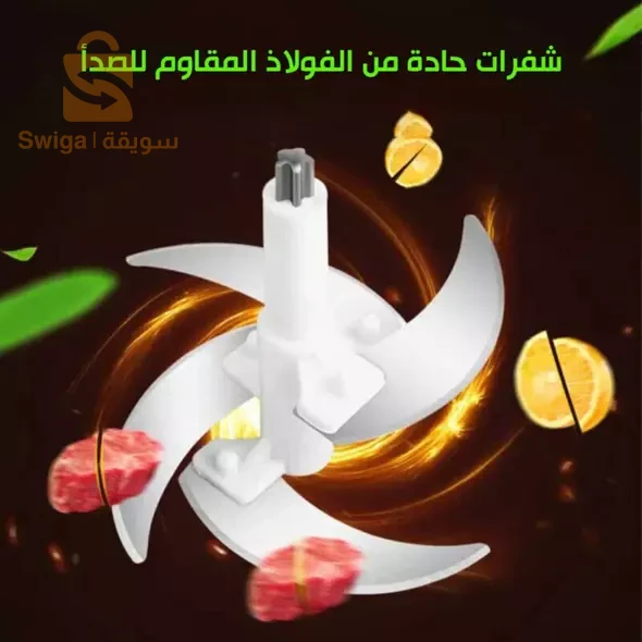 مفرمة و رحاية الخضر و اللحوم بشفرات حادة مقاومة للصدأ و وعاء من الاينوكس Skanex Hachoir Électrique Avec Un Bol En Acier Inoxydable 300W
