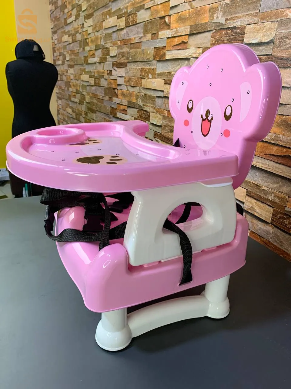 Chaise de Salle à Manger Multifonctionnelle Portable et Pliable pour Enfant, Tabouret BB, Réglable, pour Bébé