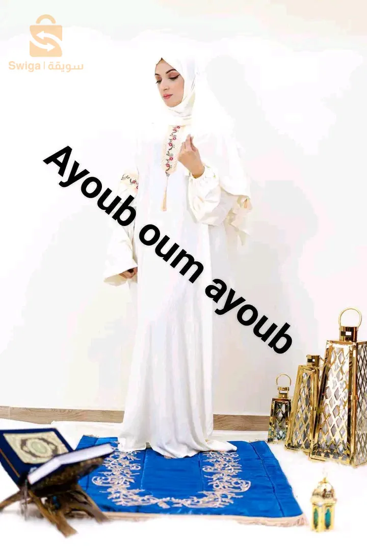 طقم الصلاة قطعتين قماش كريب ستوندار يلبس ليطاي لكبار مع هدية منا لكم و توصيل متوفر مرحبا بكم