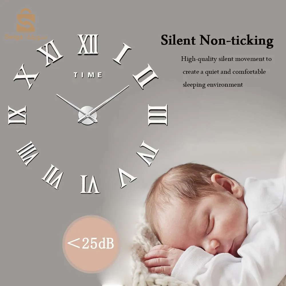 ساعة الحائط ثلاثية الابعاد لي راهي دايرة حالة 🕒 متوفرة في كامل الالوان و المقاييس 📏 و الموديلات