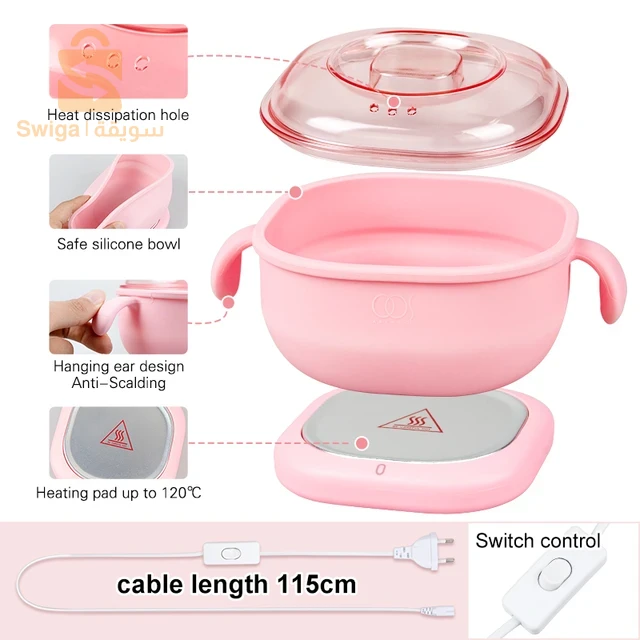 Chauffe-Cire Portable Pliable en Silicone 400ml