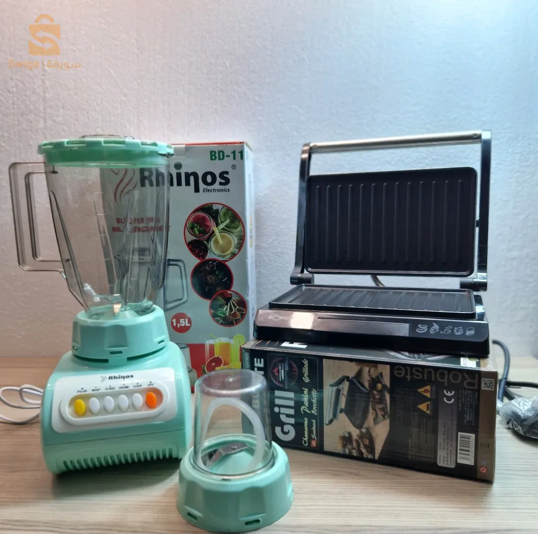 Blender 2en1 +panineuse robuste $🤍🤍