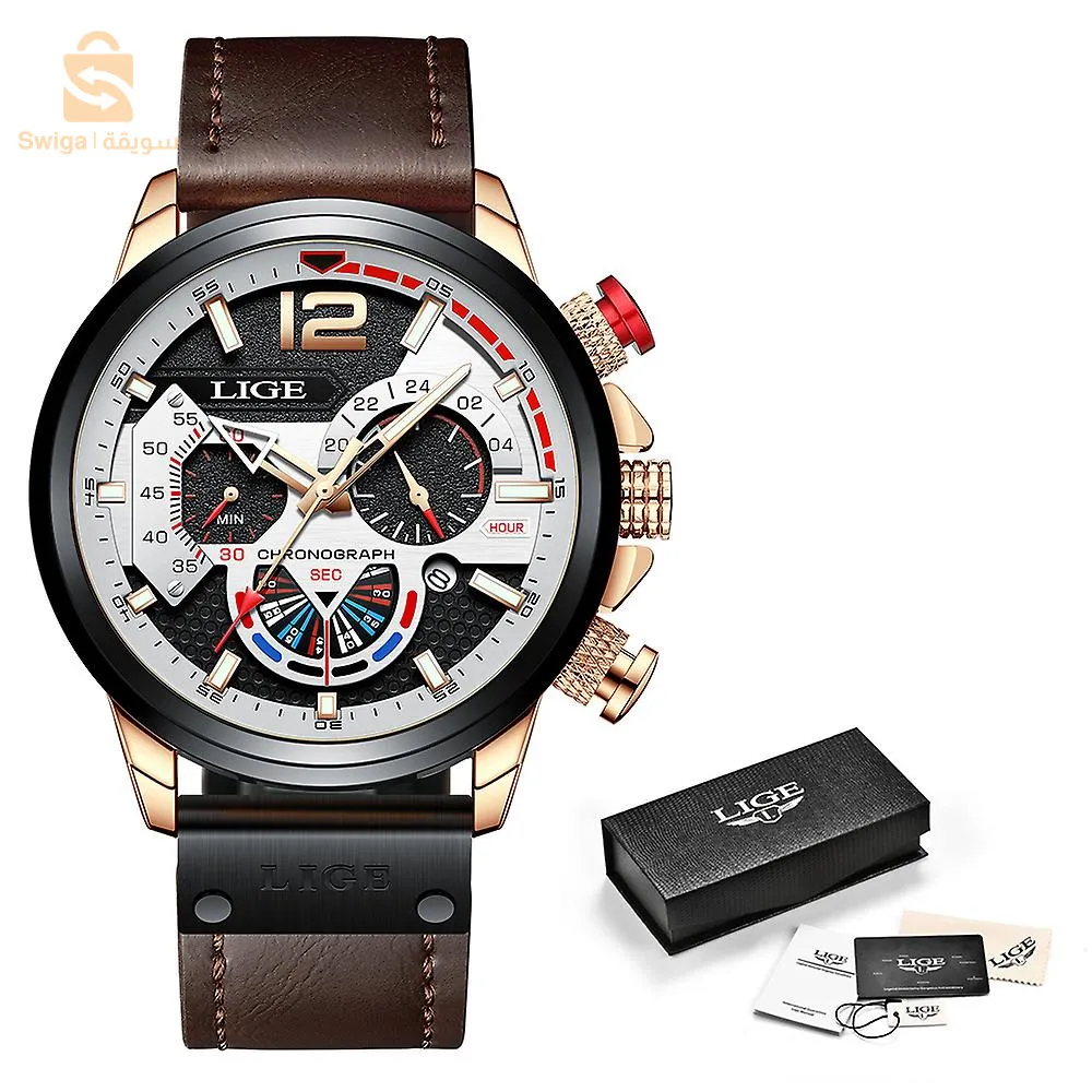 ساعة  LIGE 2023 عصرية رجالية