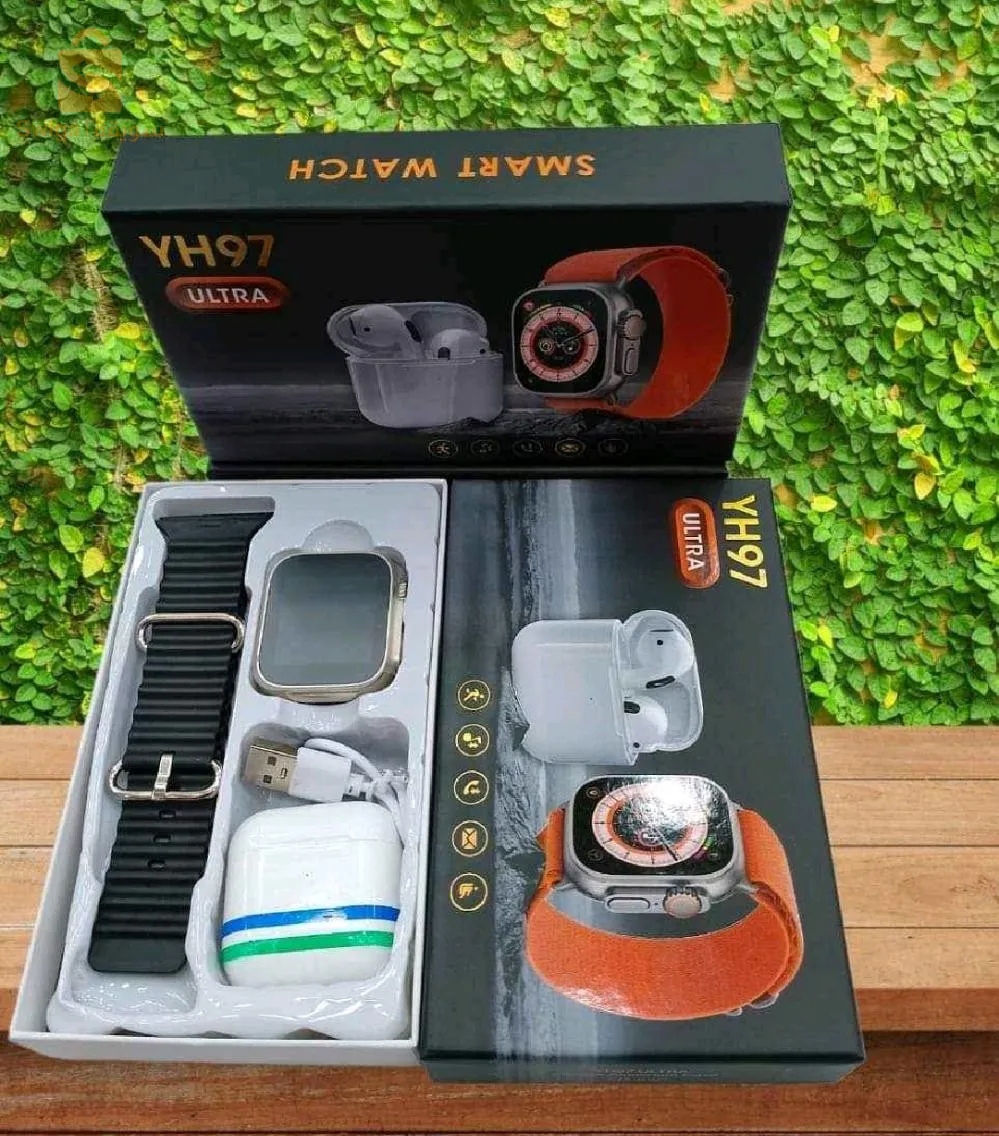 YH97 Smart watch + airpods$🤍🤍